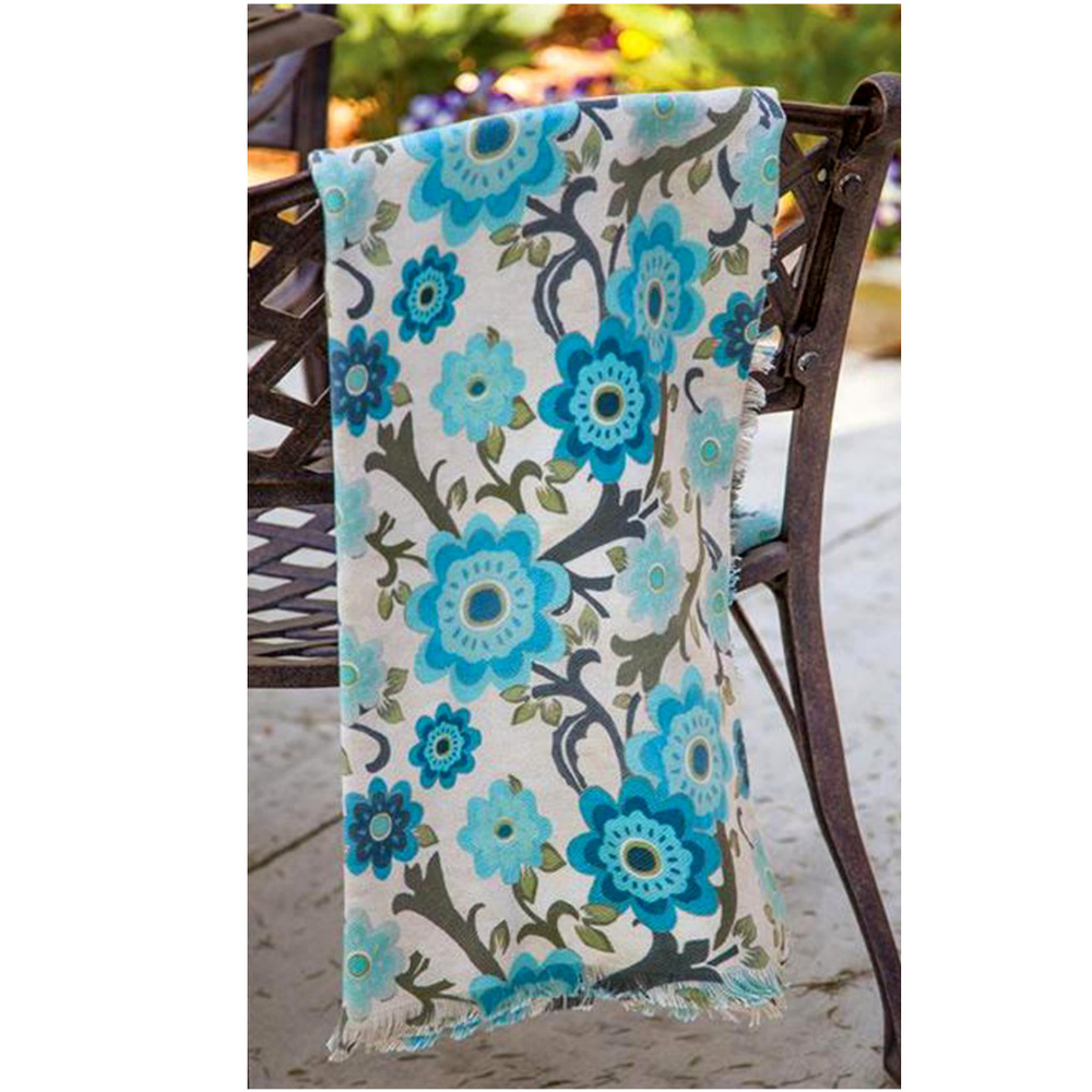 NWT Peacock Blossoms Multi Dye Throw